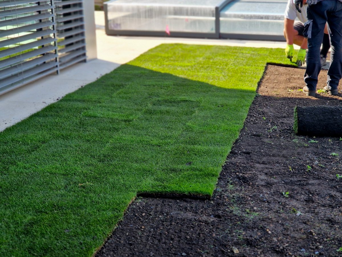 Hydroseeding application for large lawn areas